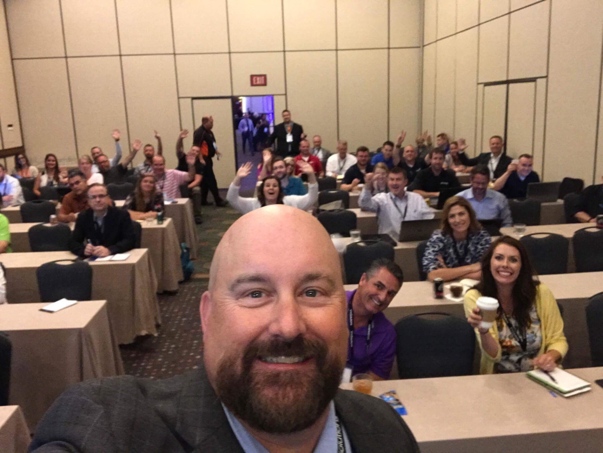 Performance Manager Scott Reagan and his breakout session attendees take a break from learning how to become their dealership’s digital rock star to pose for a selfie.